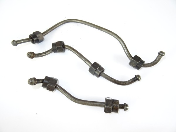 3 x Einspritzleitung von Güldner 3LKN Motor vom Fahr D133 N Traktor