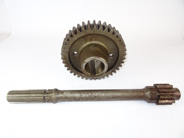 Steckachse Stirnrad Z=10/39 von Porsche Diesel 308 N Traktor