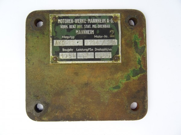 Lukendeckel für MWM AKD 12 E Motor vom Hela Lanz D12 S Traktor