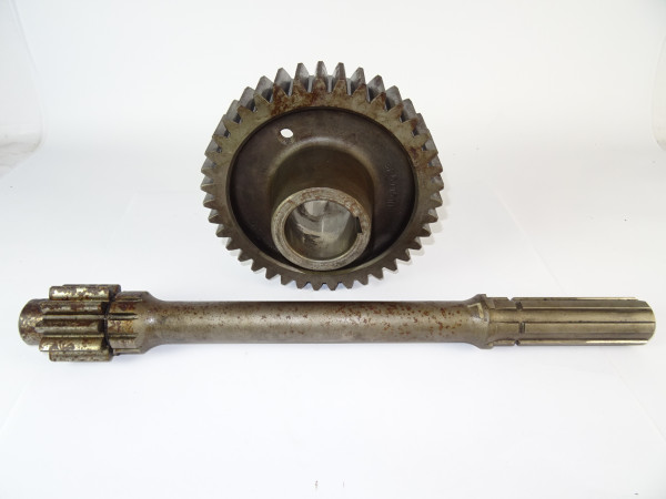 Steckachse Stirnrad Z=10/39 von Porsche Diesel 308 N Traktor