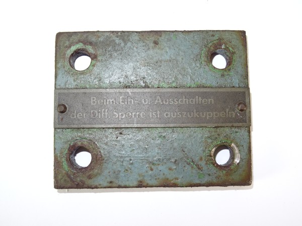 Spannplatte für Sitzstrebe Sitzfeder vom Güldner AK 9 Traktor