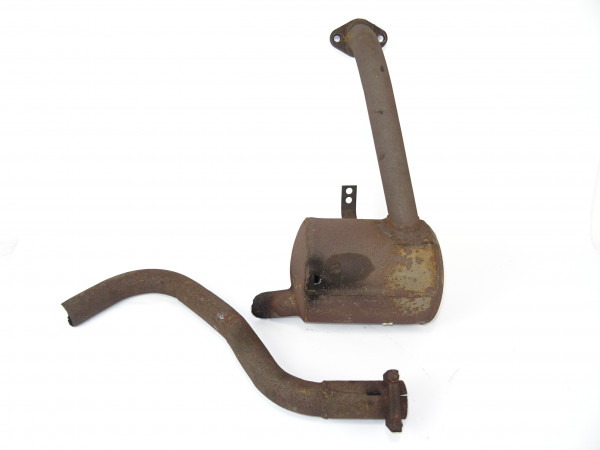 Endtopf Schalldämpfer Auspuff F2L812 Motor von Deutz D30 Traktor